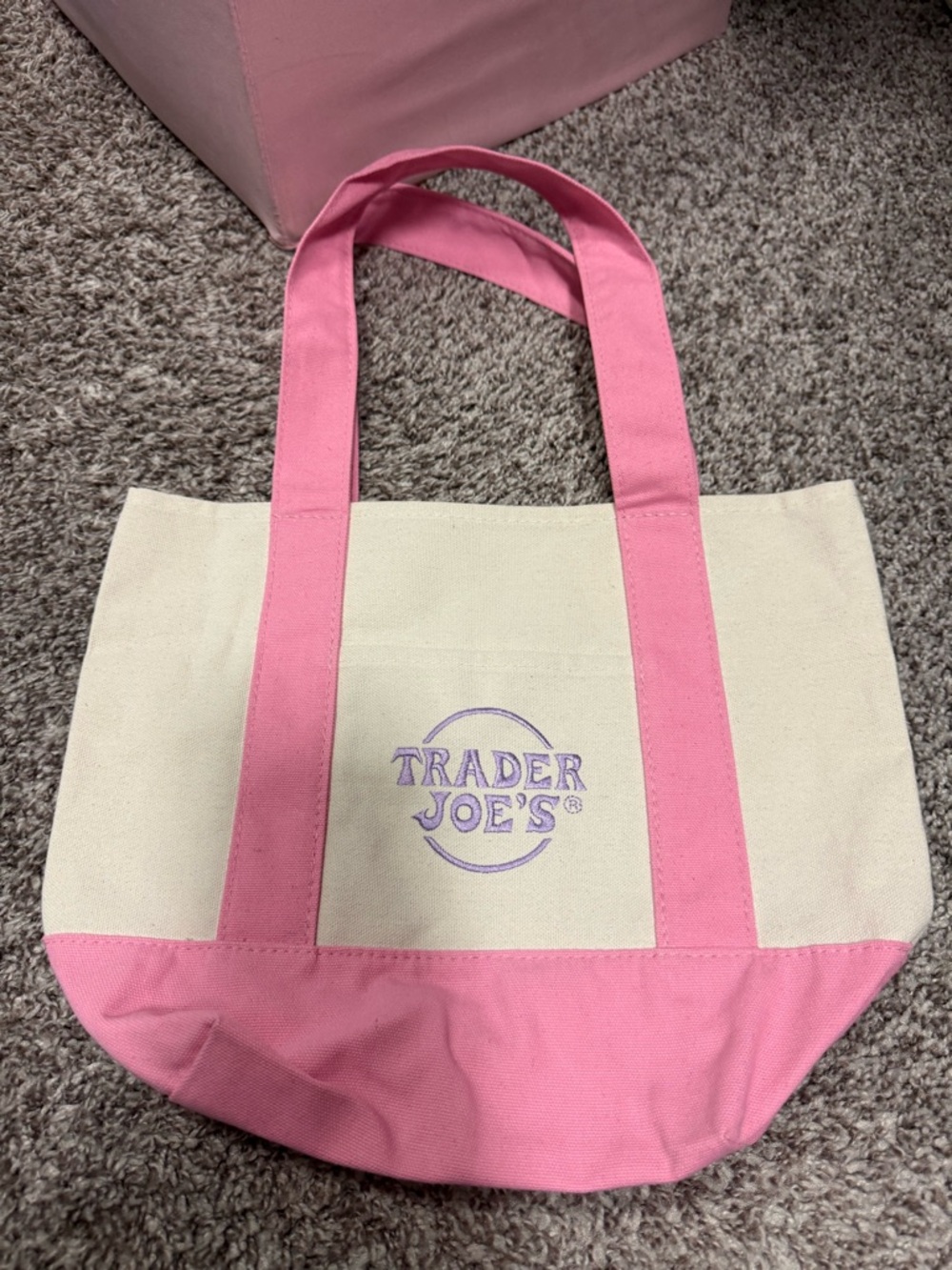 Trader Joe’s pink tote